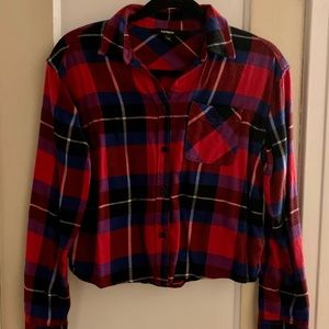 Cropped Express Flannel Shirt